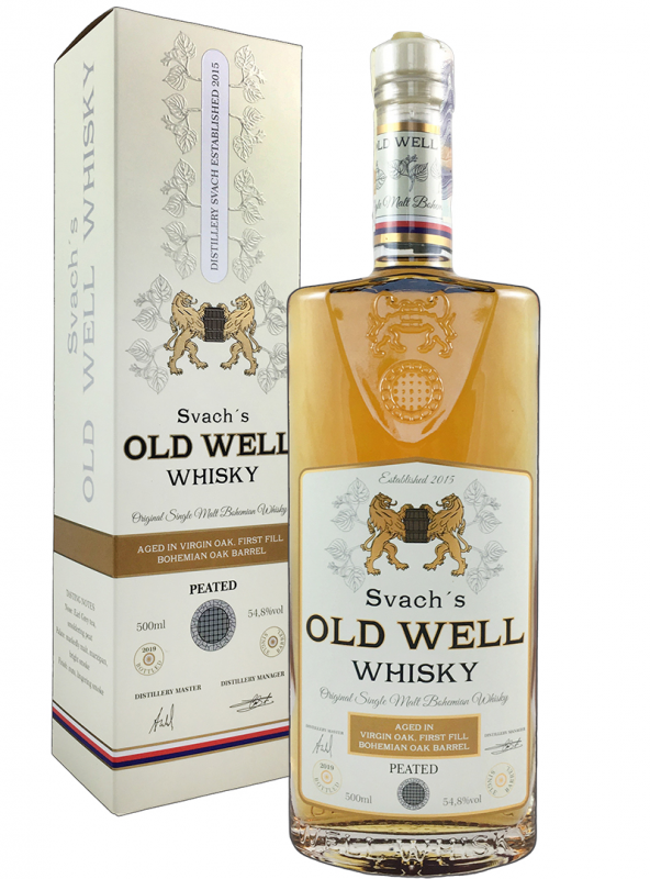 detail Whisky Svach's Old Well Virgin Oak 50,5% kouřová 0,5l