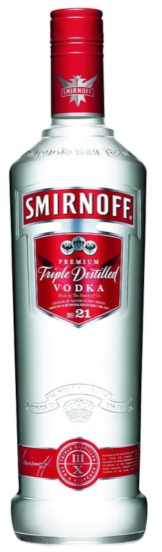 detail Vodka Smirnoff Red 37,5% 1l