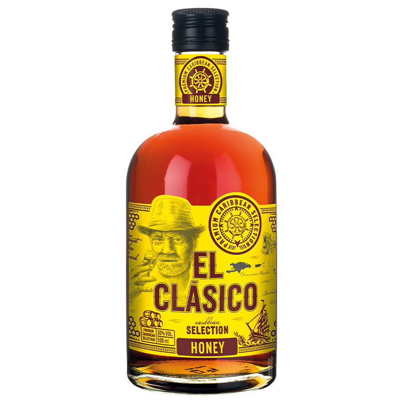 detail Rum El Clasico Honey 30% 0,5l /Dominikánská rep./