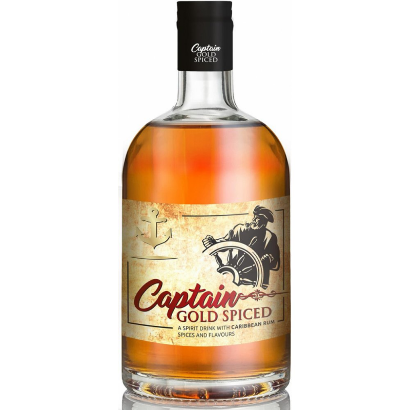 detail Rum Captain Gold Spiced 35% 0,7l /Jamajka/
