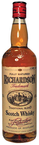 detail Whisky Richardson 40% 0,7l