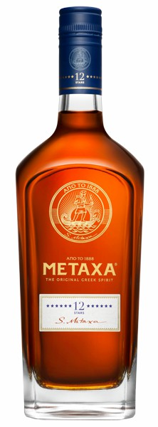 detail Metaxa 12* 40% 0,7l holá lahev