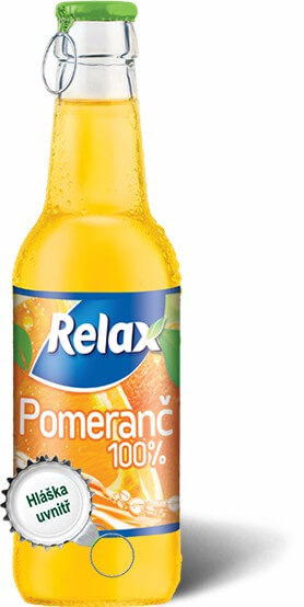 detail Relax pomeranč 0,25l sklo / 24 ks / x 24 ks