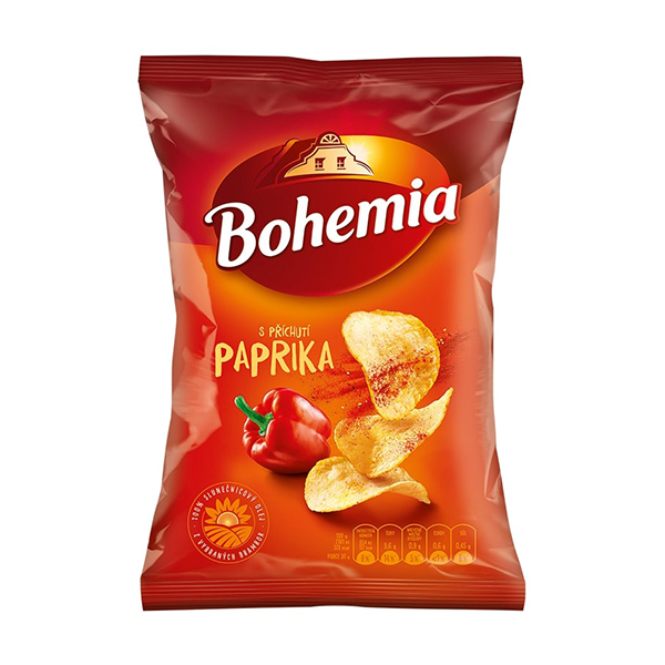 detail Chips Bohemia pikantní paprika 60g