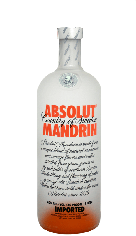 detail Vodka Absolut Mandarin 40% 1l