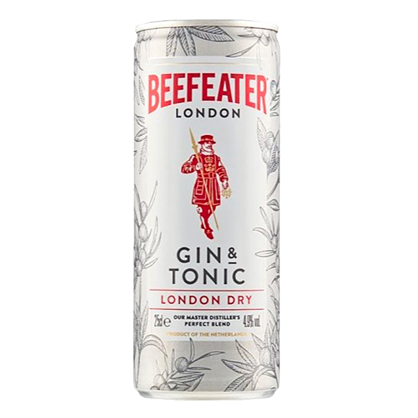 detail Gin Beefeater Gin&Tonic 4,9% 0,25l