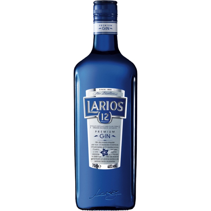 detail Gin Larios 12 40% 0,7l