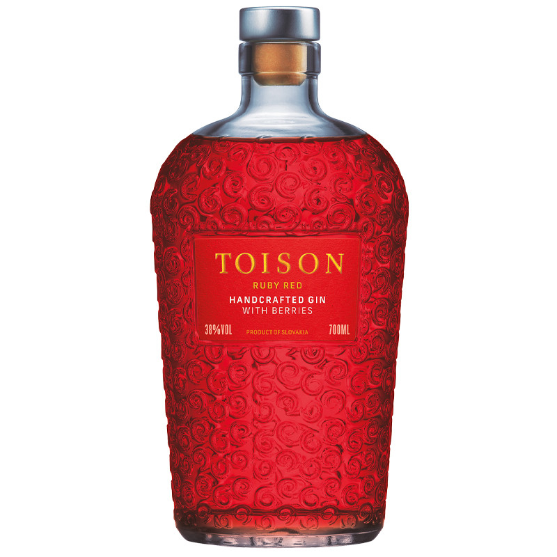 detail Gin Toison Ruby Red 38% 0,7l