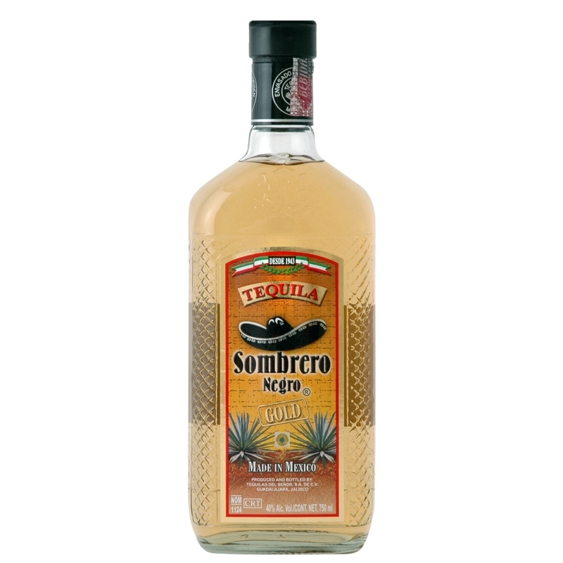 detail Tequila Sombrero Gold 38% 1l