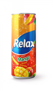 Relax limonáda mango 0,33l plech x 12 ks