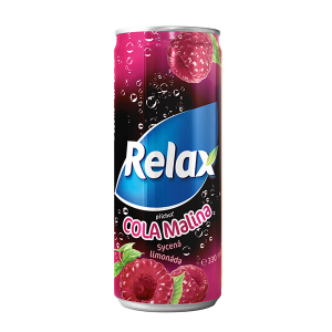 Relax limonáda Cola-malina 0,33l plech x 12 ks