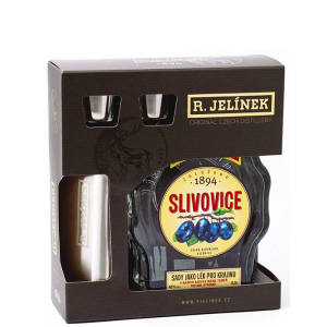 Slivovice budík 45%0,5l + butylka /Jelínek/