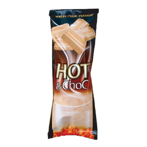 Hot + Choc bílá /horká čokoláda bílá/ porce 30g