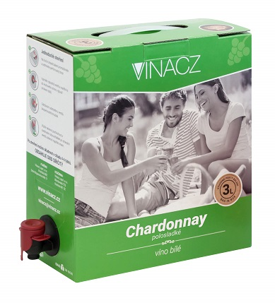 detail Chardonnay 3l polosladké bag in box /Vina.cz/