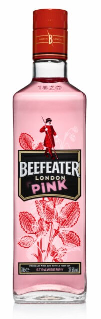 detail Gin Beefeater Pink 37,5% 1l