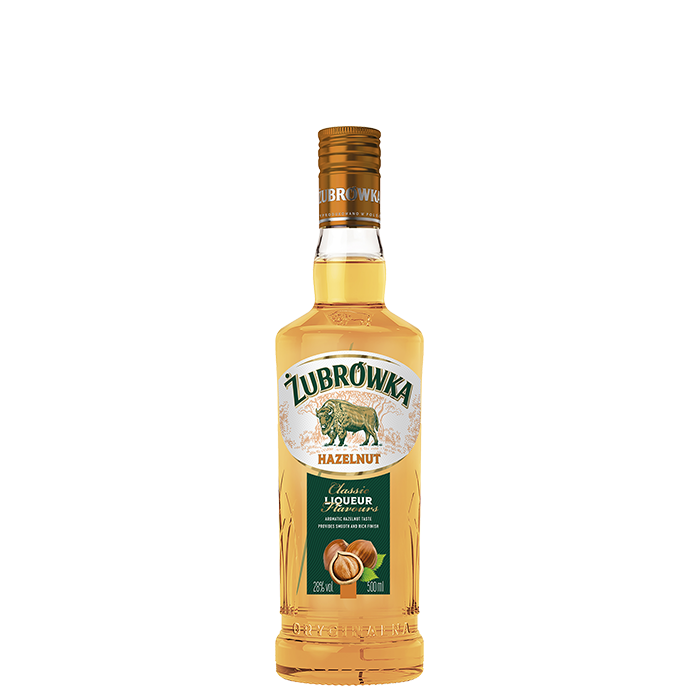 detail Vodka Zubrowka Hazelnut 28% 0,5l