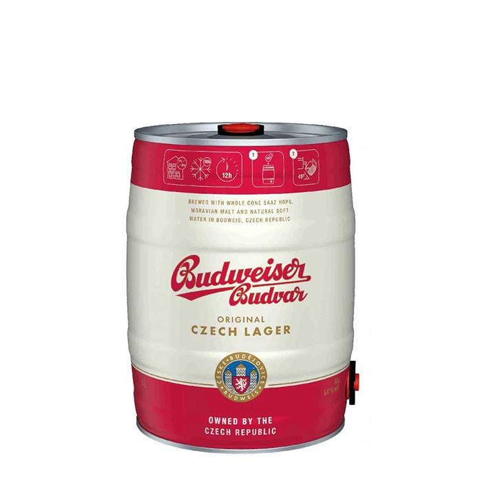 detail Pivo Budweiser Budvar 5l soudek