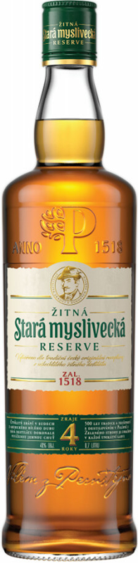 detail Stará myslivecká žitná reserve 40% 0,7l