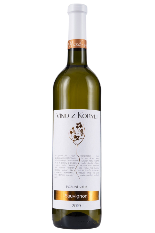 detail Sauvignon pozdní sběr polosuché 2021 0,75l /Kobylí/