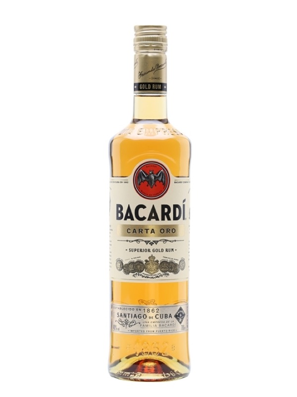 detail Rum Bacardi Carta Oro 37,5% 1l /Portoriko/