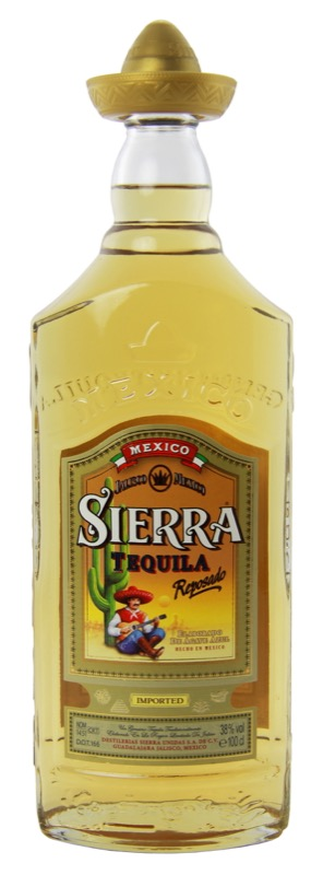 detail Tequila Sierra Reposado 38% 1l