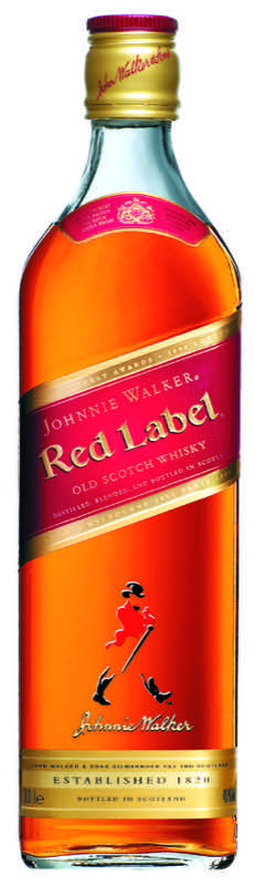 detail Whisky Johnnie Walker Red Label 40% 1l