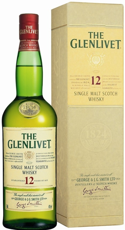 detail Whisky Glenlivet 12yo 40% 0,7l