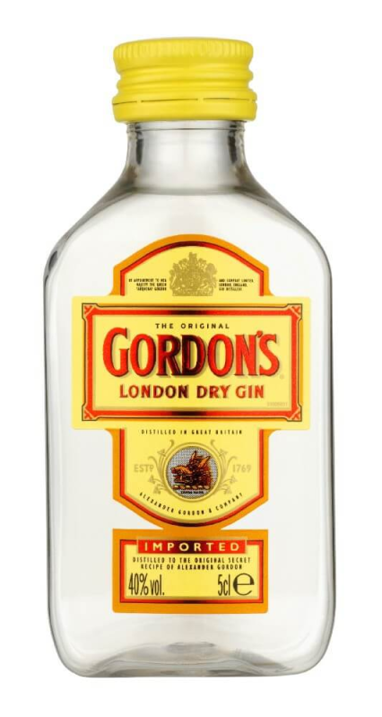 detail Gin Gordons Dry 37,5% 0,05l
