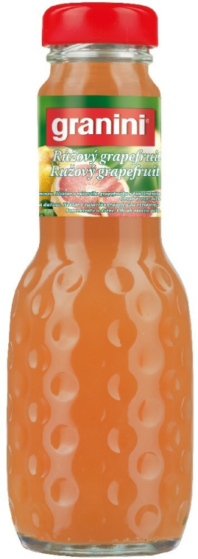 detail Granini grapefruit růžový 0,2l sklo x 24 ks