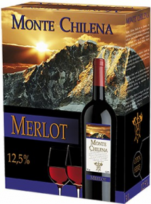 Monte Chilena Merlot 3l bag in box /Španělsko/